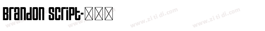 Brandon Script字体转换